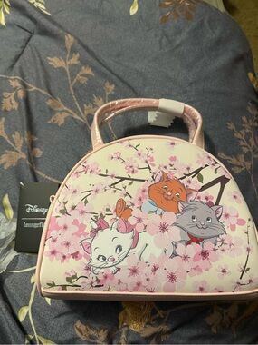 Loungefly Pink Floral Aristocats Crossbody Bag